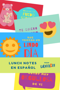 School Lunch Notes in Spanish
